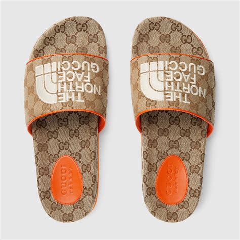 the north face and gucci slides|The North Face Gucci boots.